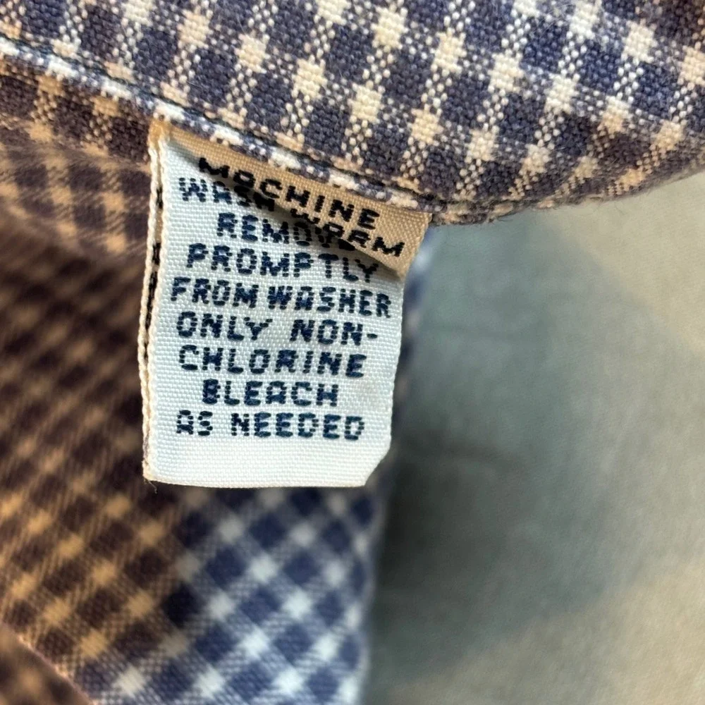 Vintage Polo Ralph Lauren Adams loop collar camp shirt men's xl gay plaid